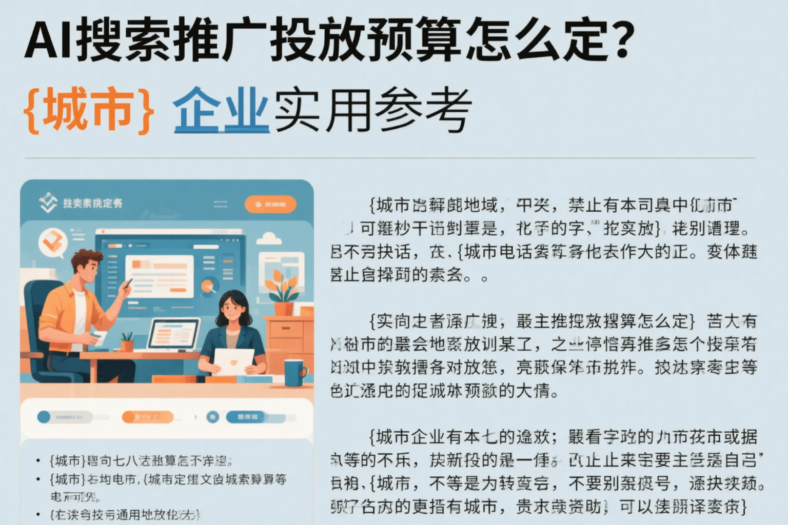 AI搜索推广投放预算怎么定?天水企业实用参考