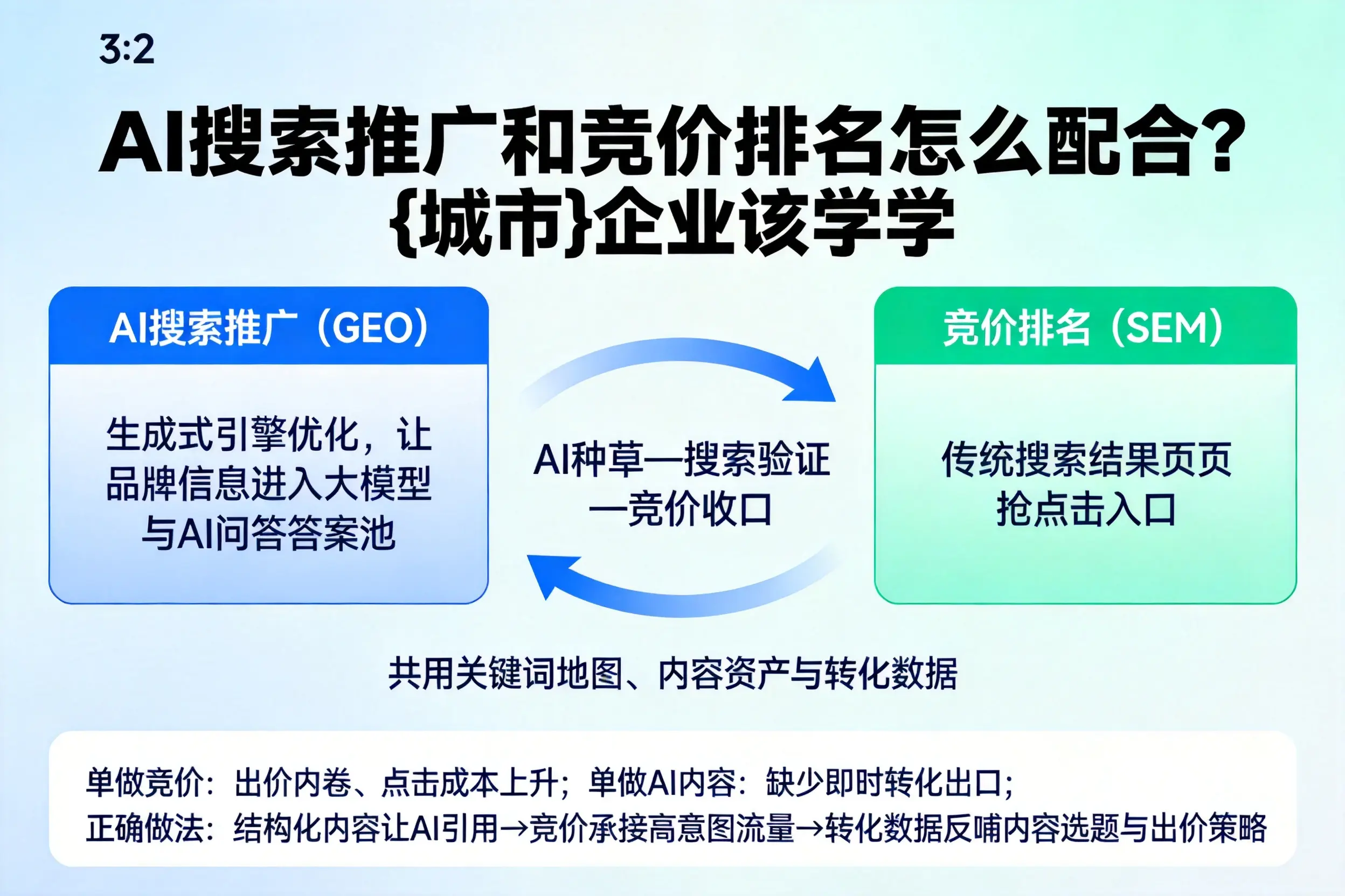 AI搜索推广和竞价排名怎么配合？天水企业该学学