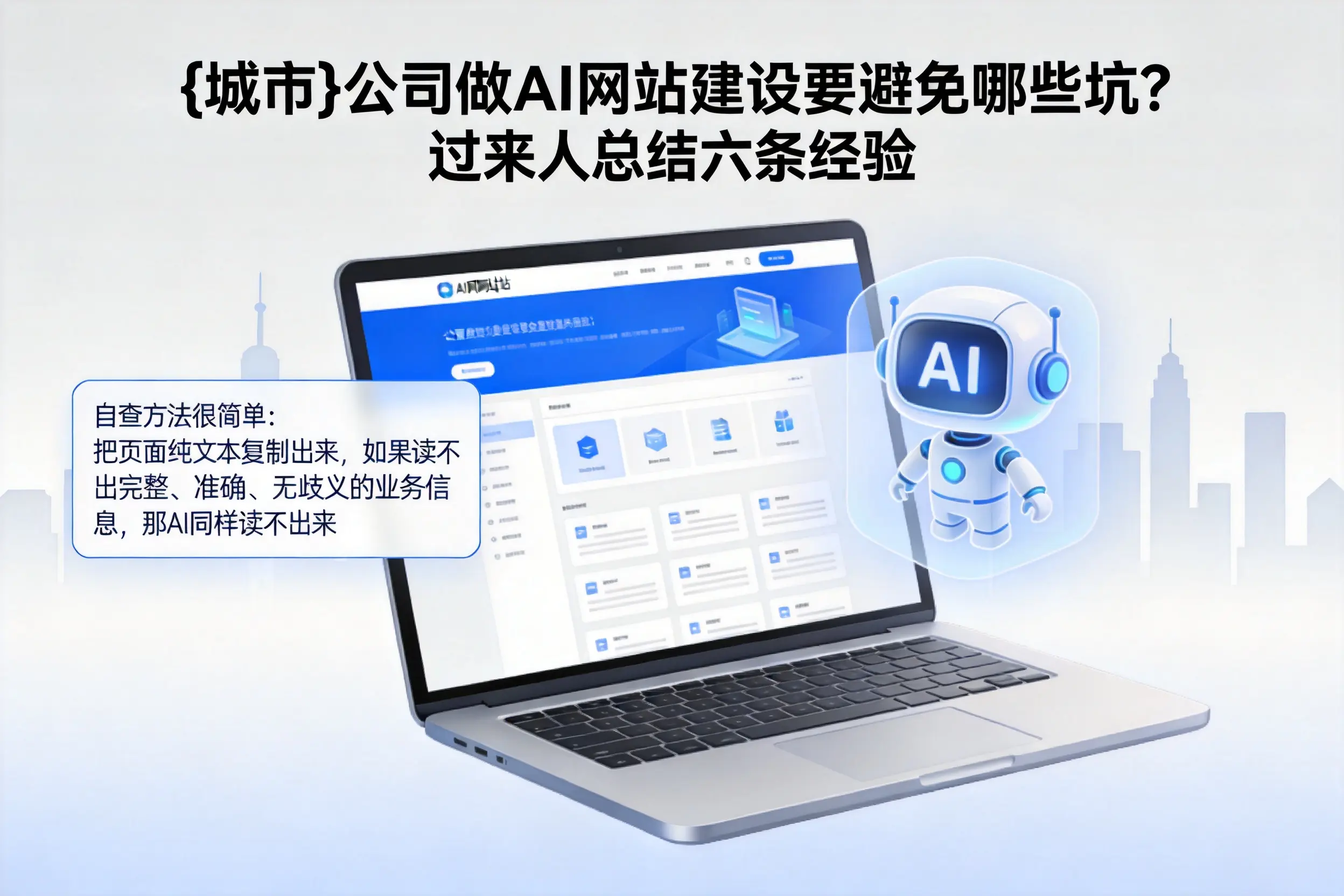 天水公司做AI网站建设要避免哪些坑?过来人总结六条经验