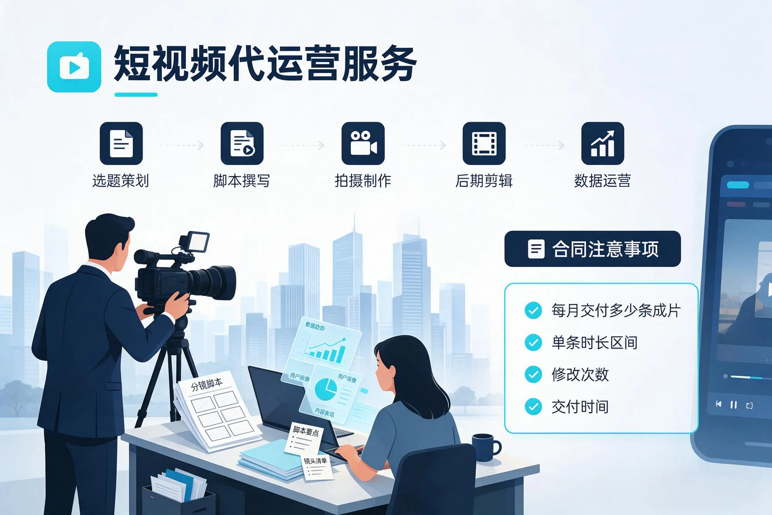 短视频代运营包含哪些服务？天水企业常见问题科普