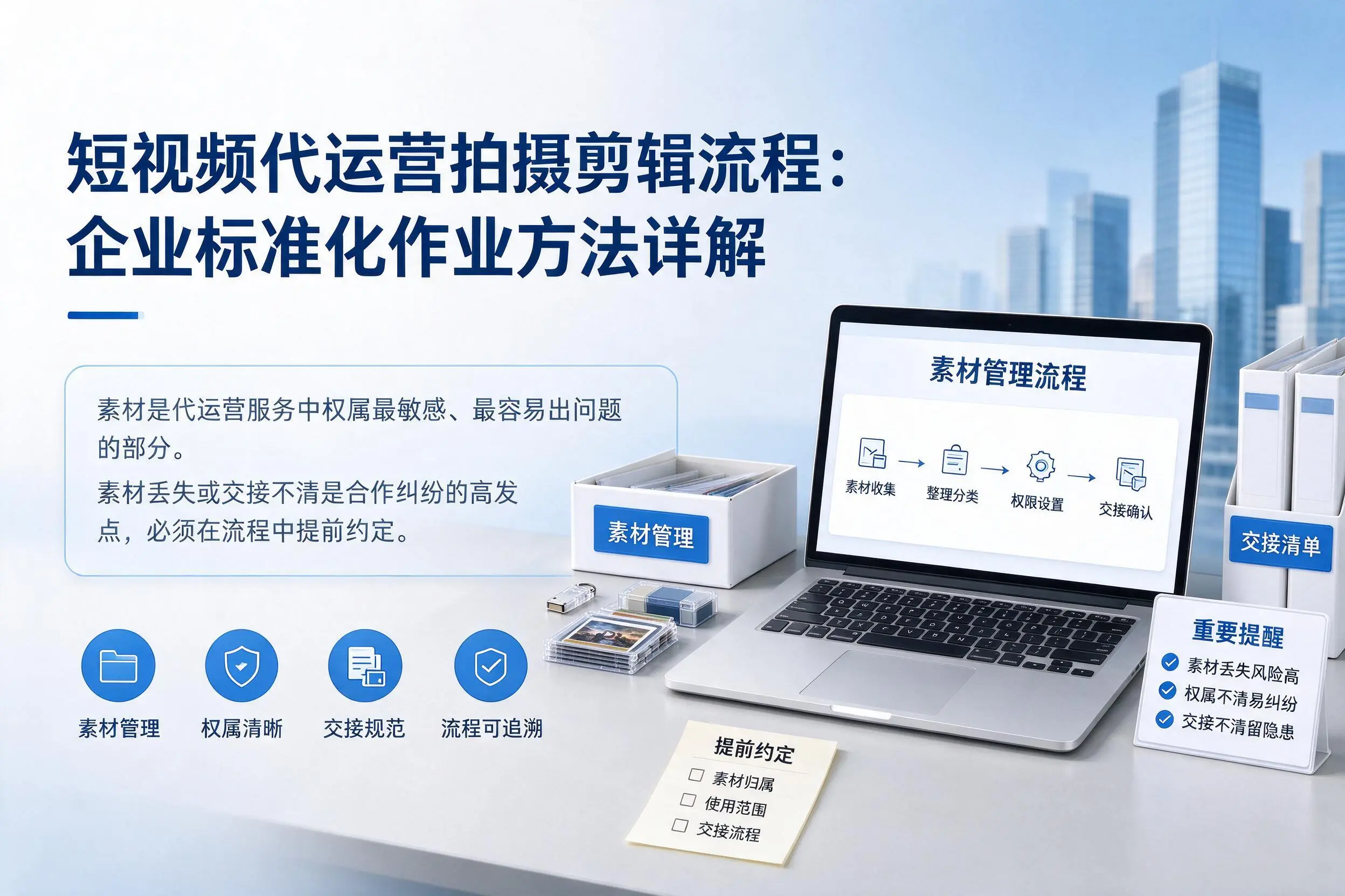 短视频代运营拍摄剪辑流程:天水企业标准化作业方法详解
