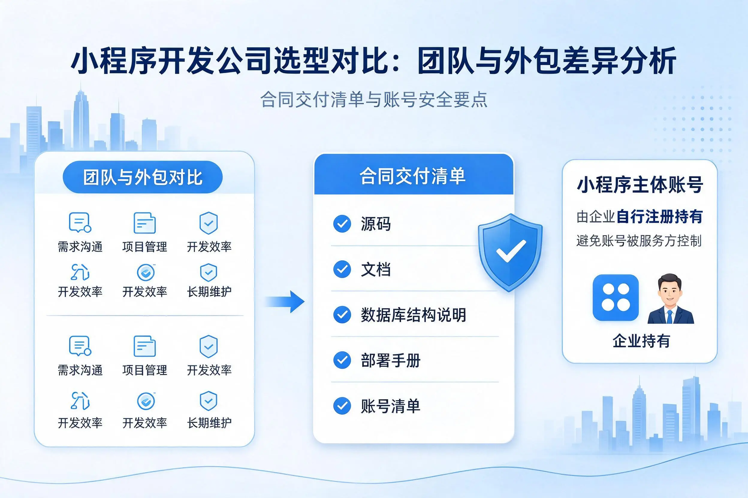 天水小程序开发公司选型对比:团队与外包差异分析