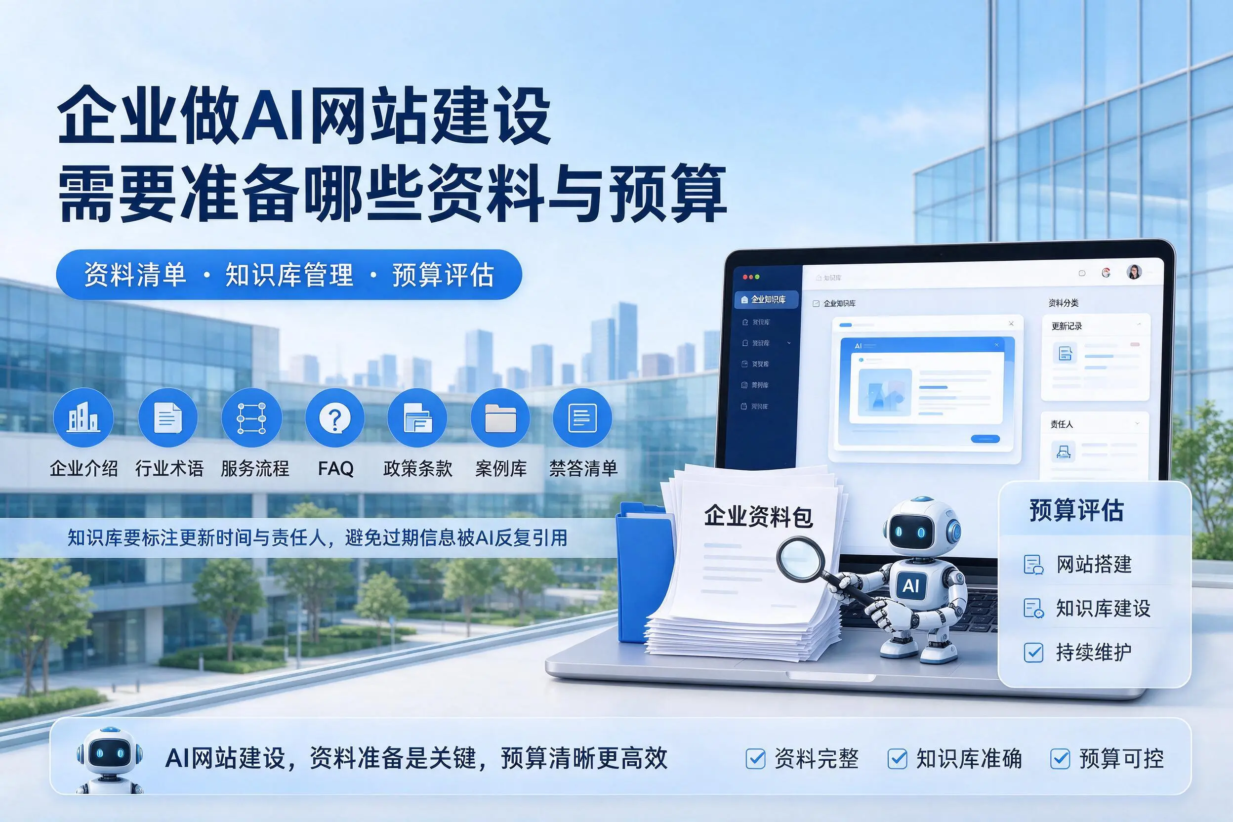 天水企业做AI网站建设需要准备哪些资料与预算