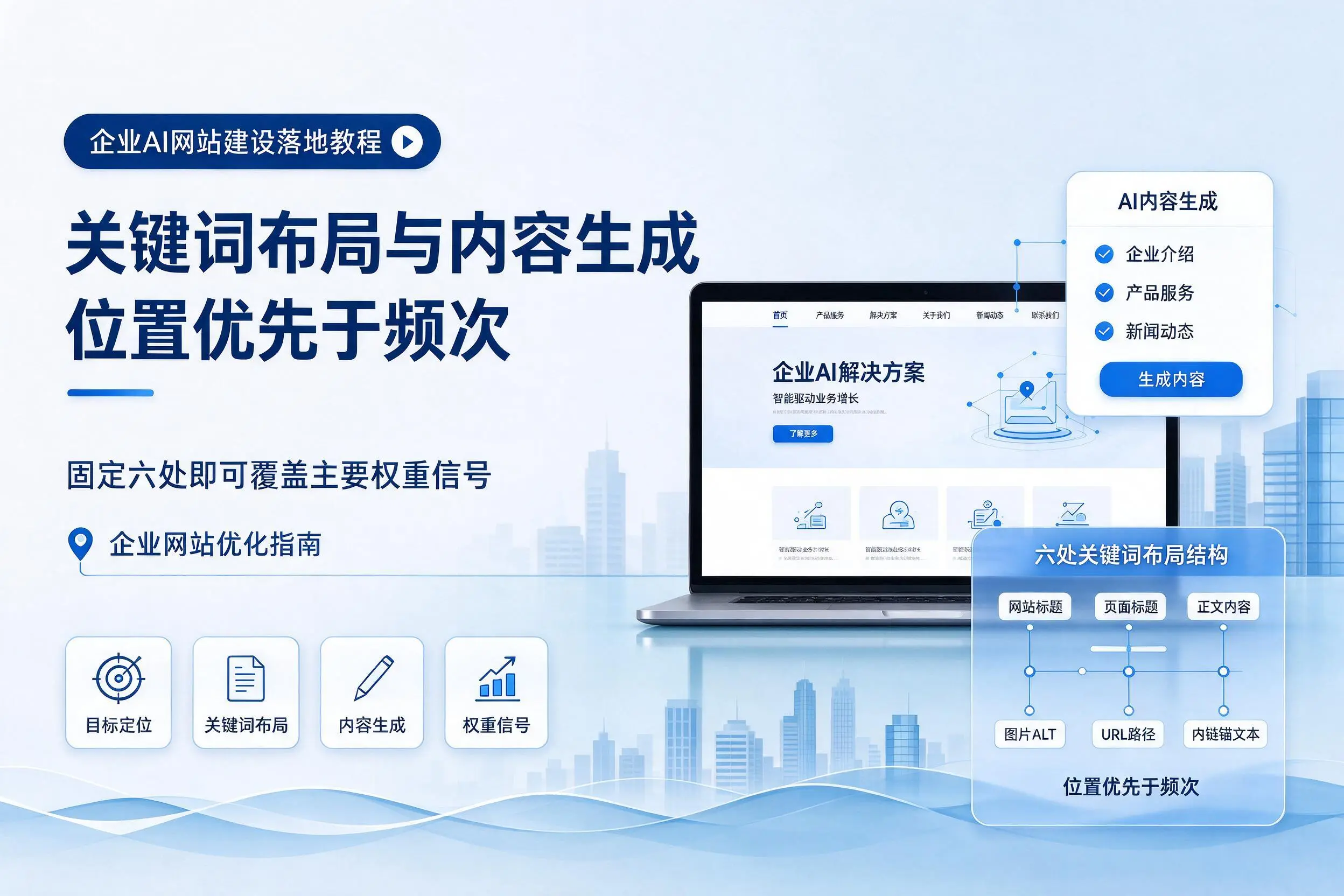 天水企业AI网站建设落地教程:关键词布局与内容生成