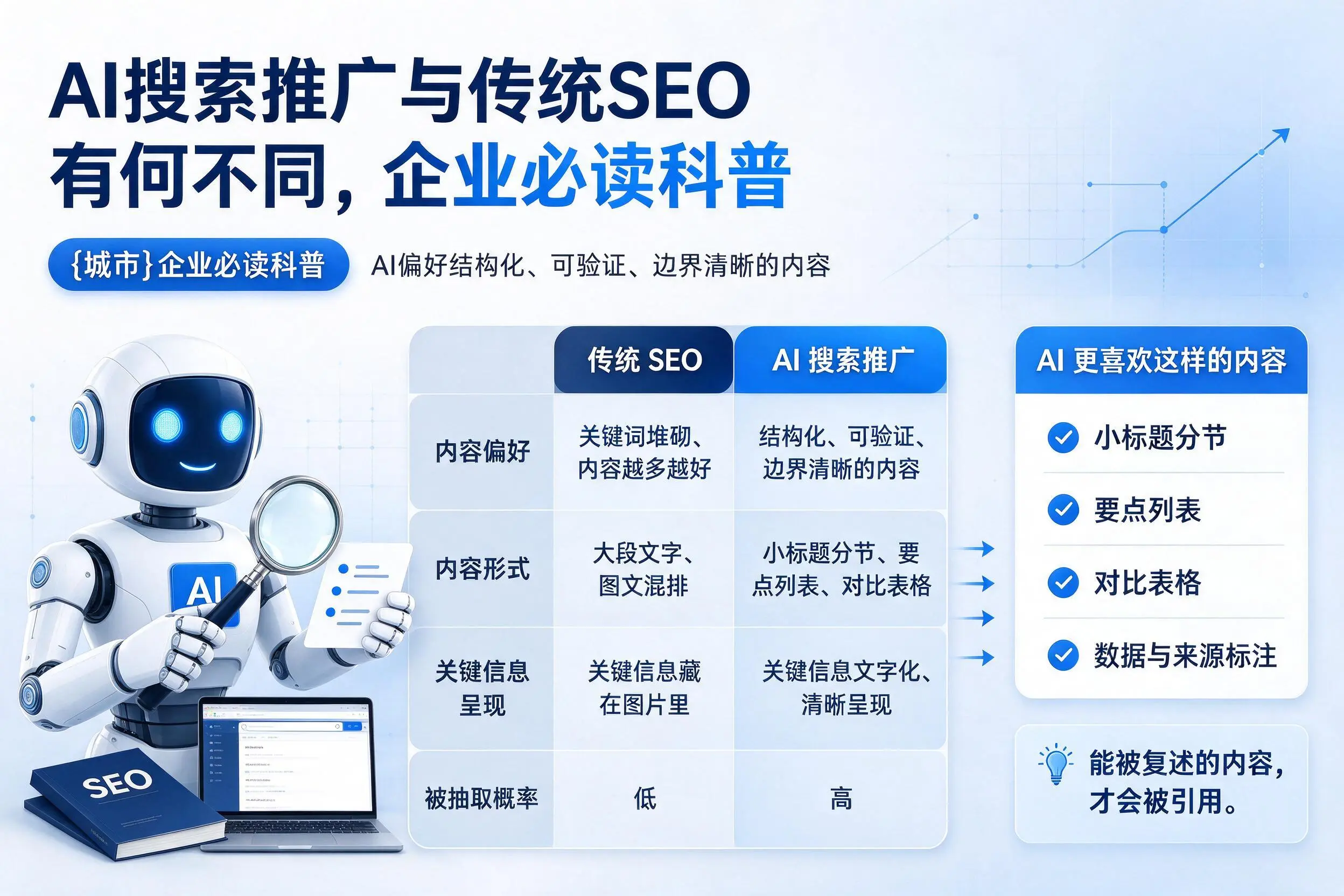 AI搜索推广与传统SEO有何不同，天水企业必读科普